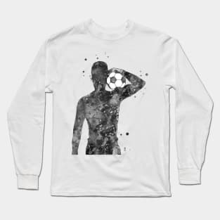 Male Soccer Player Long Sleeve T-Shirt